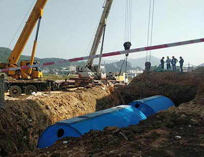 鋼砼混凝土化糞池安裝施工 鋼砼混凝土化糞池安裝施工